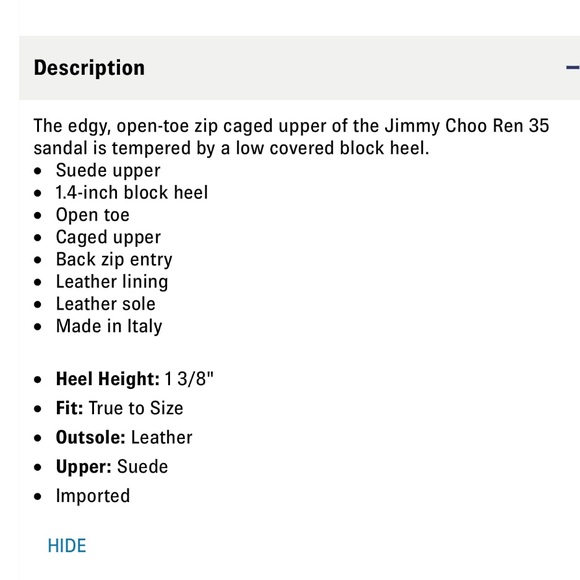 NWT | Jimmy Choo Ren Caged Suede Block Sandals - Picture 8 of 8